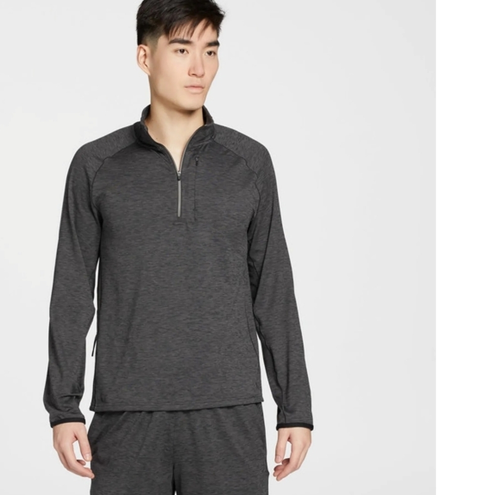 VRST ACCELERATE WARM HALF ZIP PULLOVER MENS MEDIUM GRAY NWT